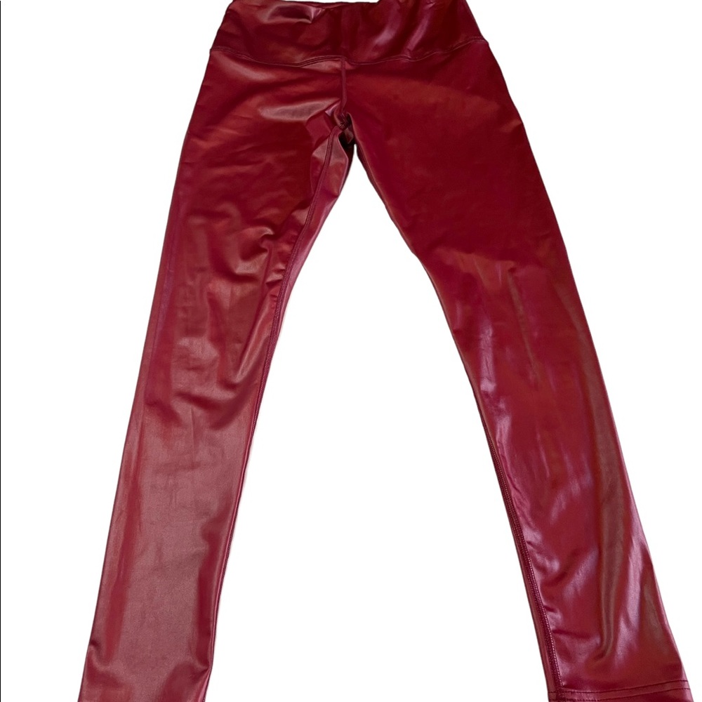 Shosho Faux Leather Satin Finish Legging